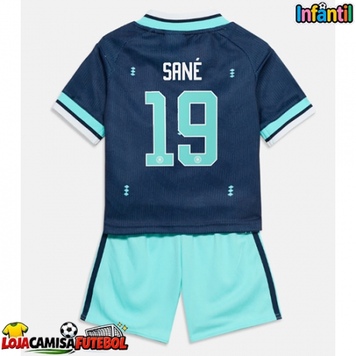 Camisa de Futebol Alemanha Leroy Sane #19 Equipamento Secundário Infantil Mundo 2026 Manga Curta (+ Calças curtas)